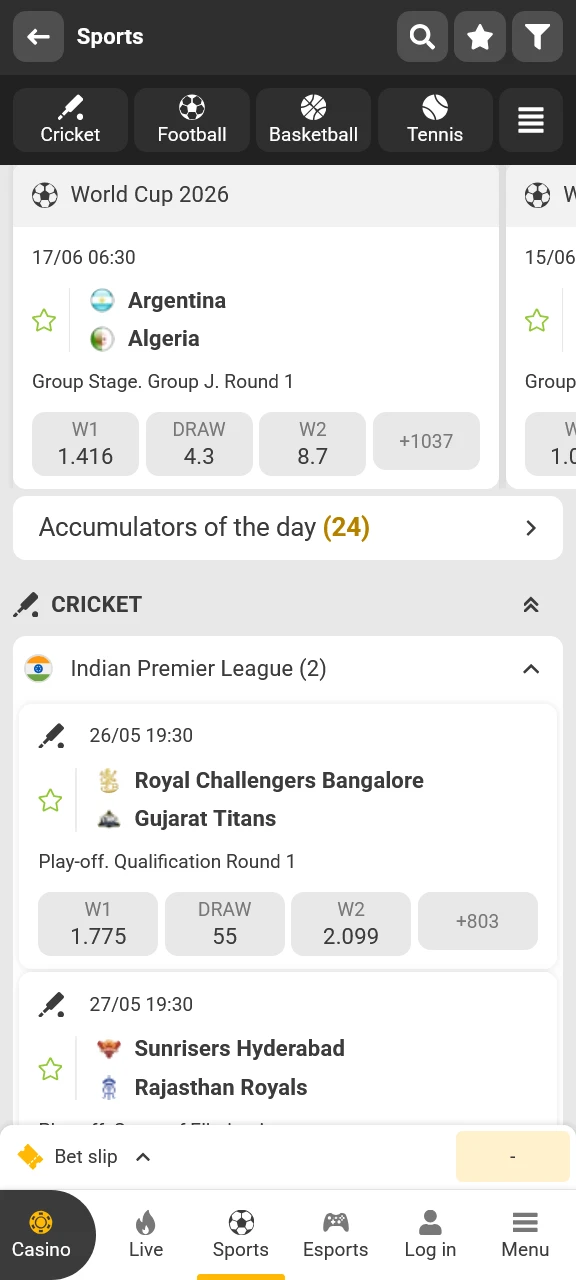 Explore the Melbet sports betting section and place your winning wagers.