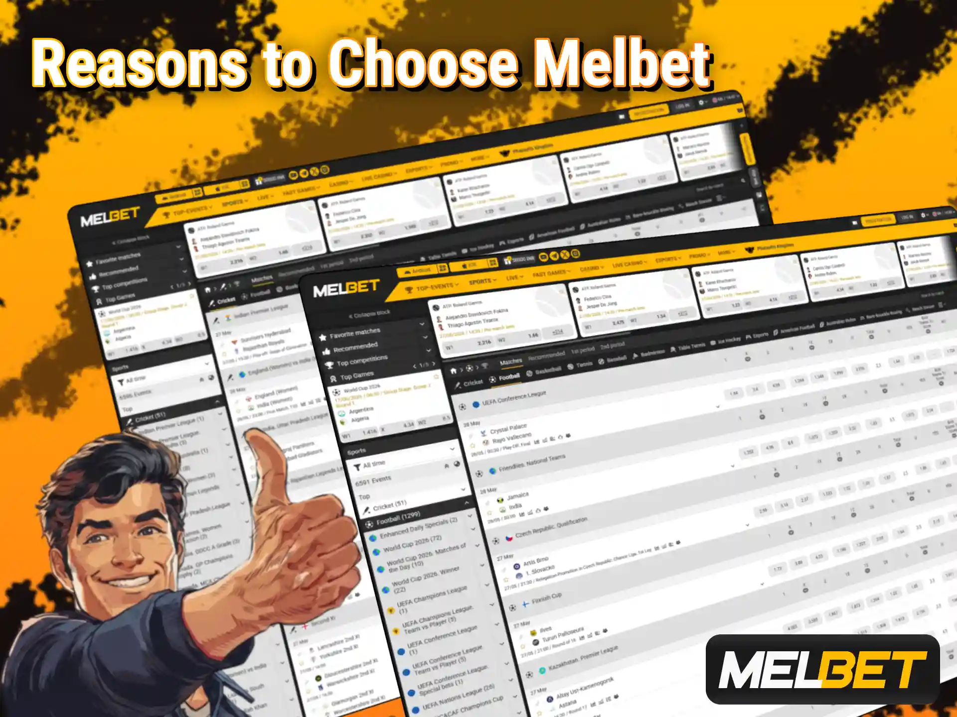 Discover top benefits and start online casino gambling with Melbet.
