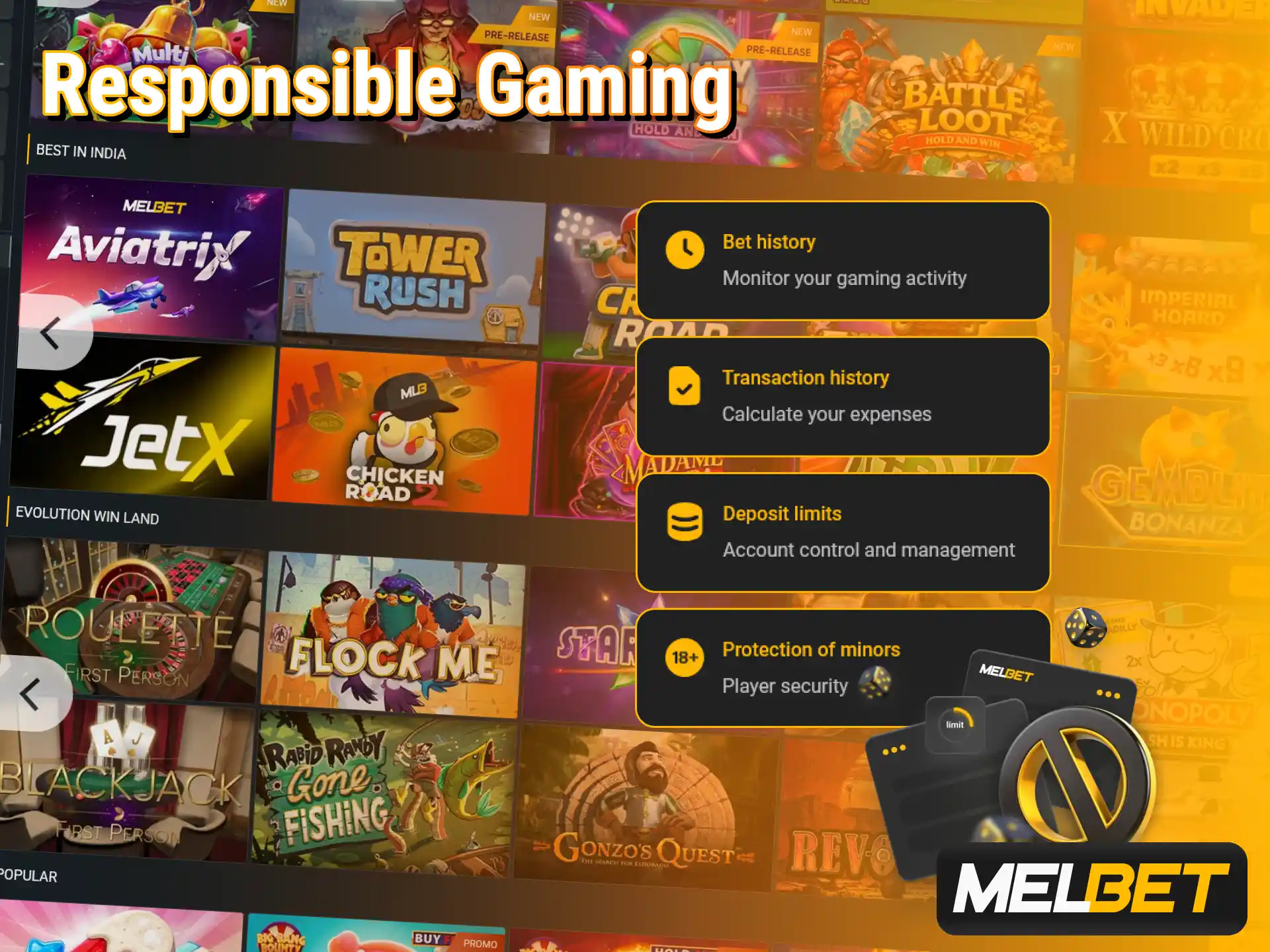 Maintain healthy habits while enjoying your Melbet online casino experience.