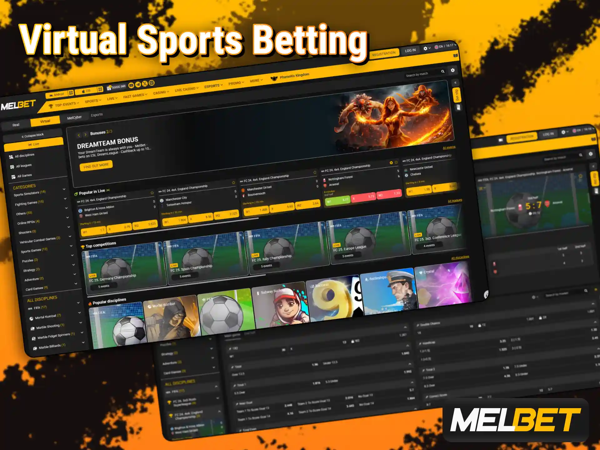 Try wagering on simulated matches within the Melbet sports betting section.