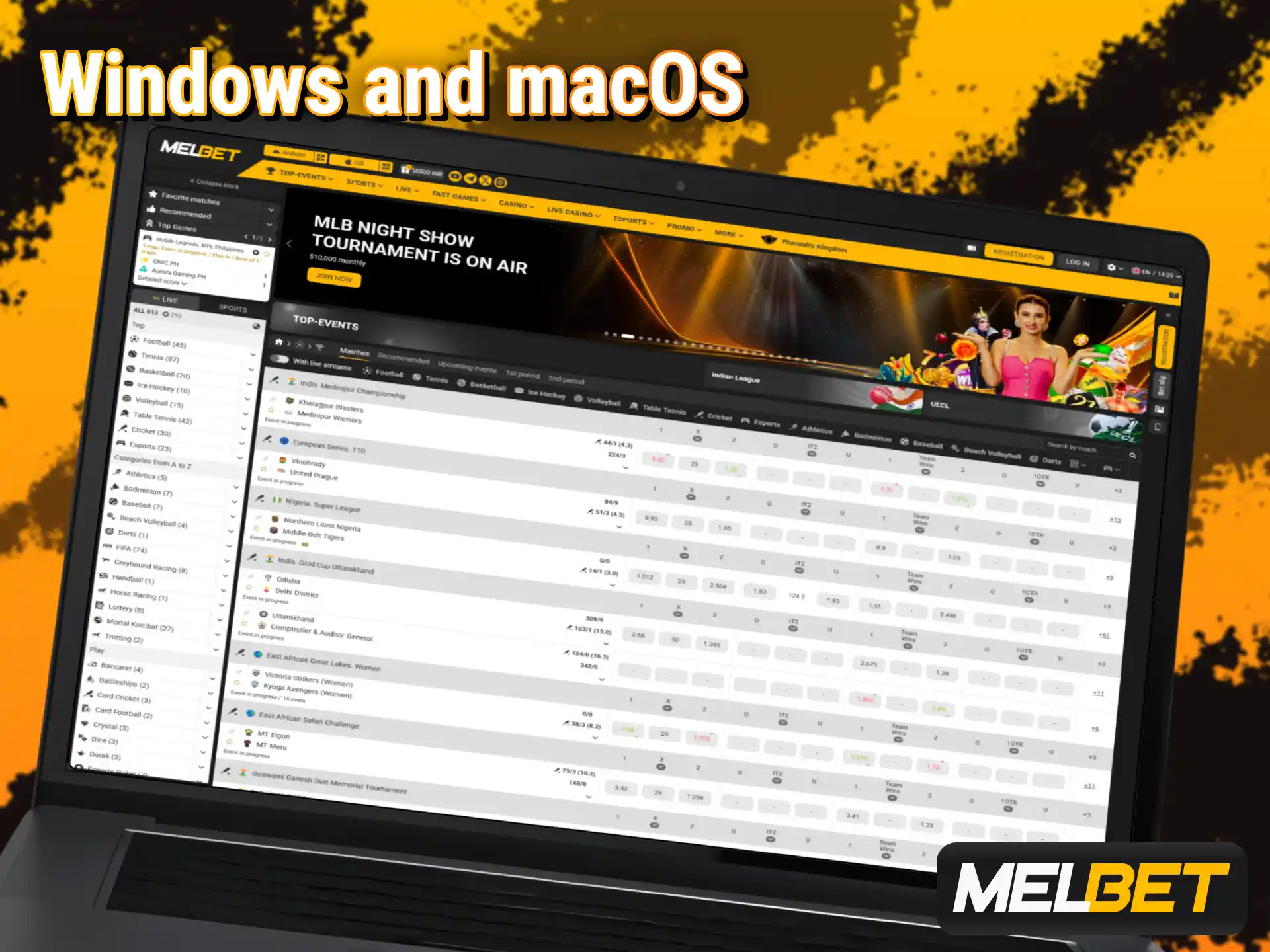 Install the desktop software to enhance your Melbet sports betting.